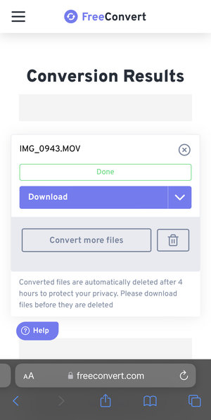 Convert video to MP3 on iPhone with Free Convert