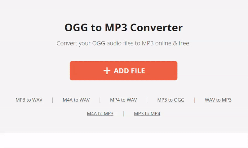 OGG to MP3 Online Converter