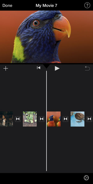 How to make a slideshow with music on iPhone in iMovie