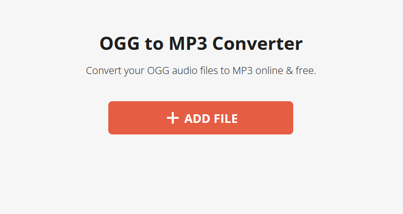 OGG to MP3 converter