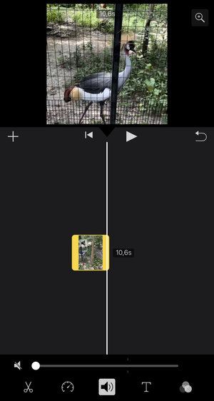How to remove sound from iPhone video with iMovie