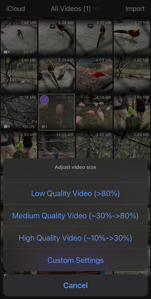 How to reduce video size on iPhone with Video Compressor - Reduce Size app for iOS