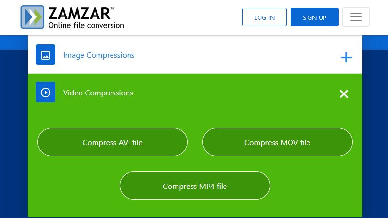 Video compressor by Zamzar 