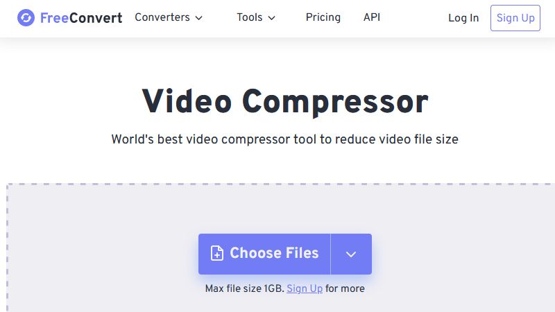 Video compressor of FreeConvert