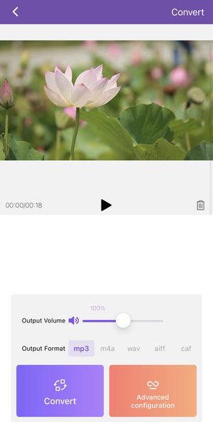 How to turn video into audio on iPhone