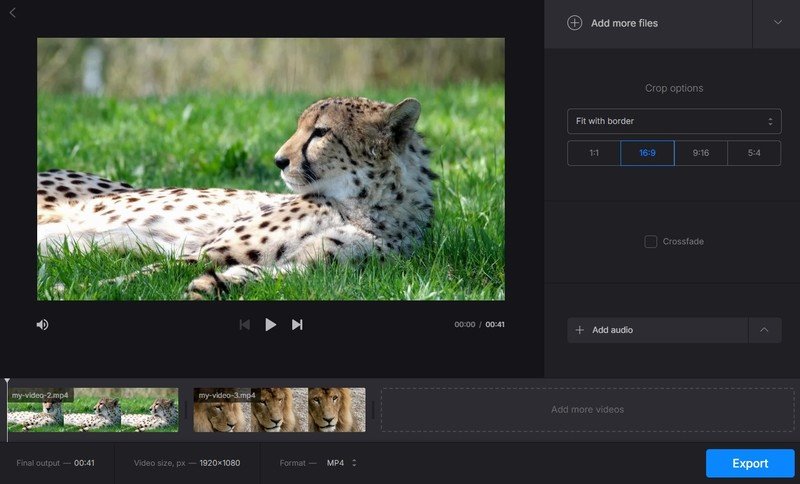 How to merge videos online with Clideo