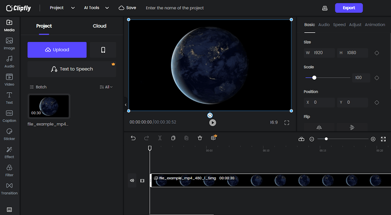 Clipfly - video editor online