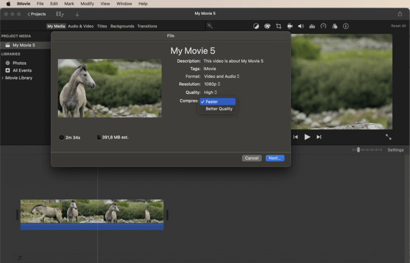 How to compress a MP4 video on macOS