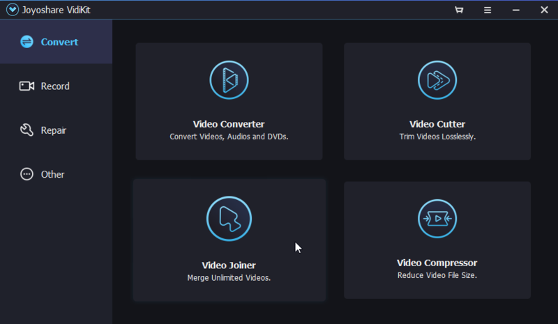 How to Join Video Files Joyoshare VidiKit