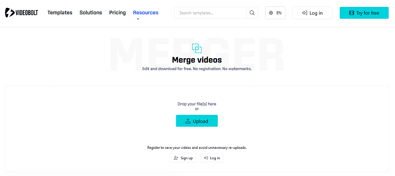 Videobolt website